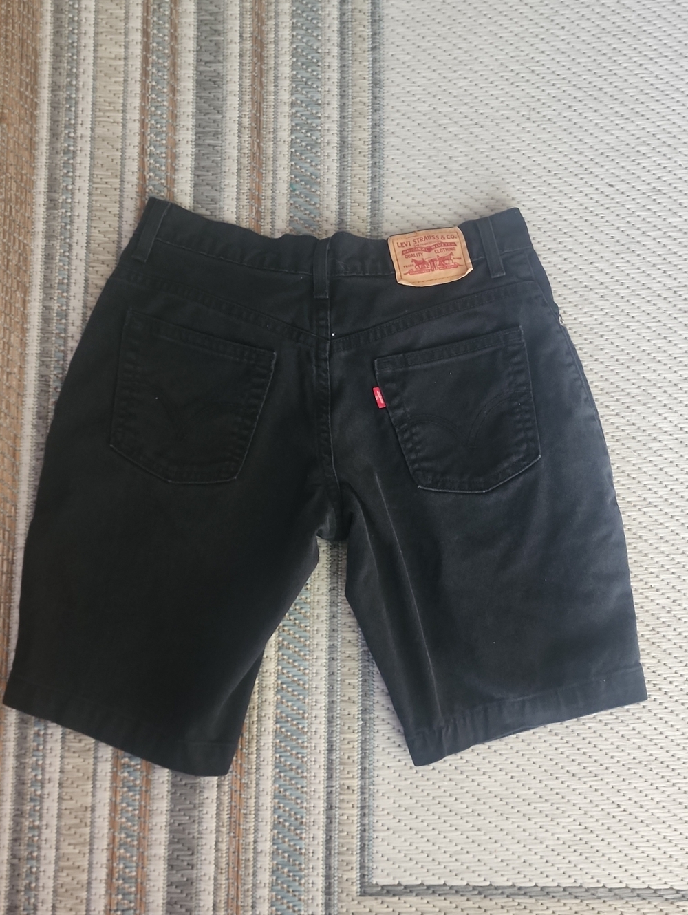 Levi's Black Women's Denim Bermuda Shorts